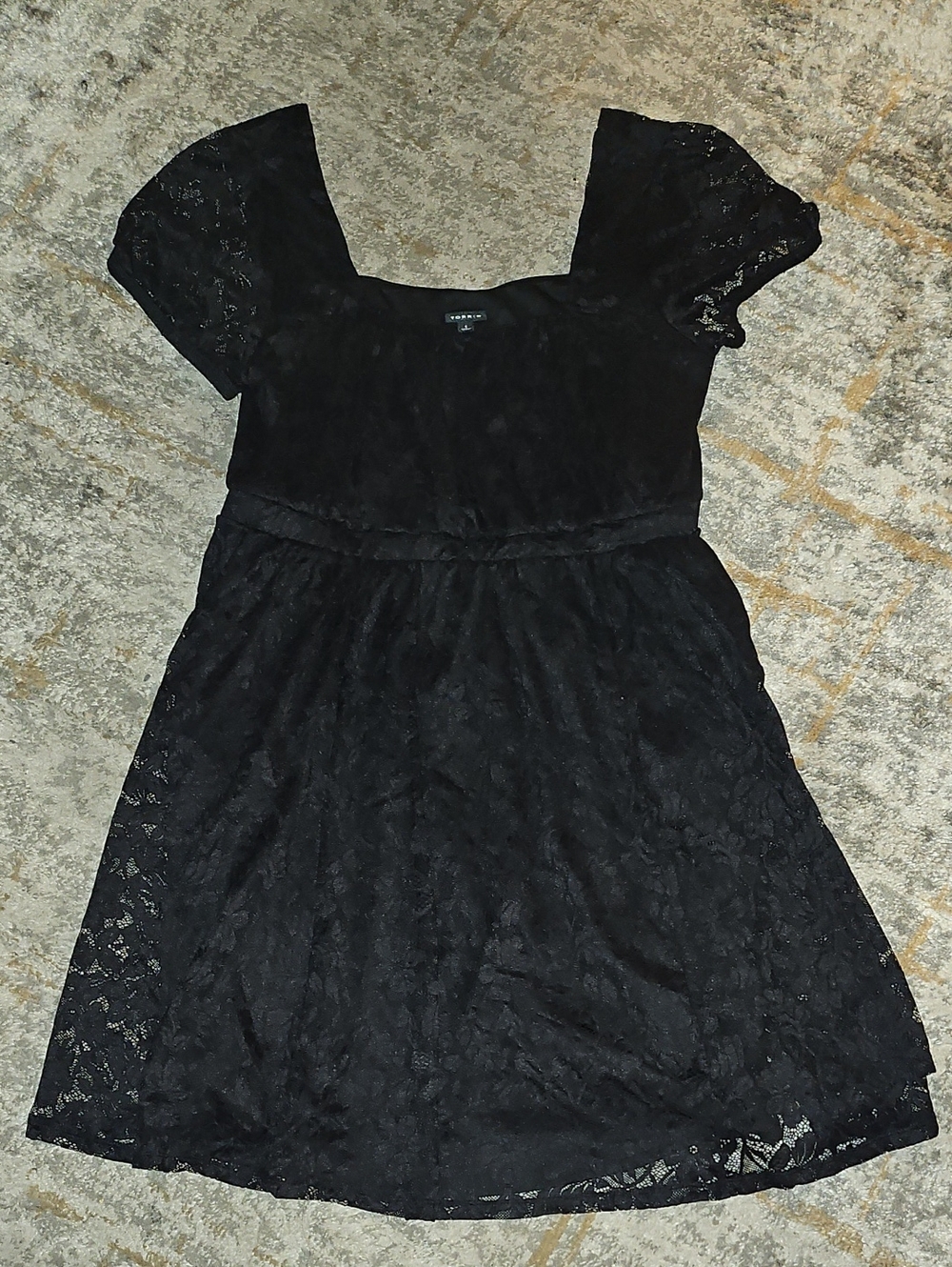 Torrid The Knee Lace Puff Sleeve Black Dress Size 1X - Picture 7 of 13